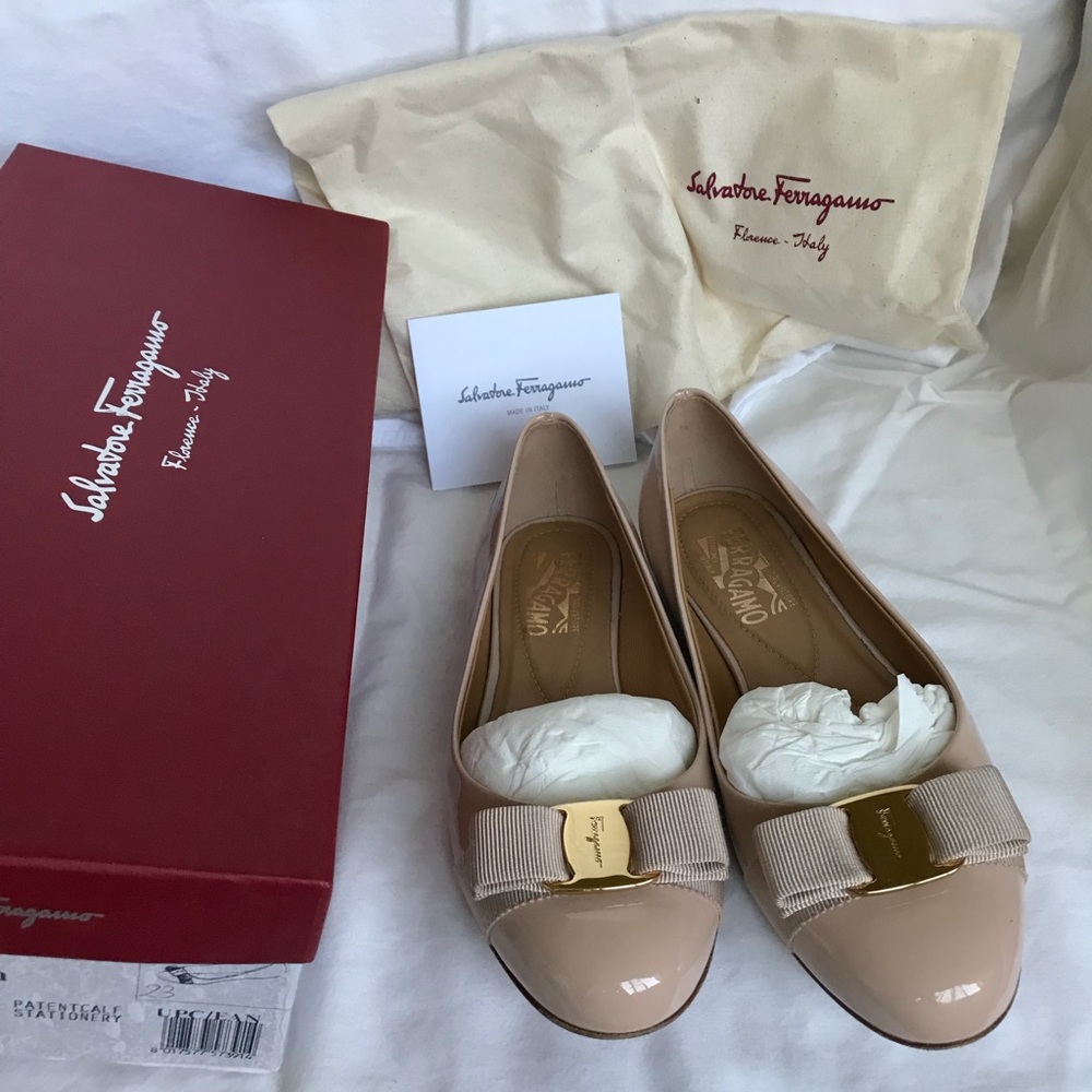 Authentic Salvatore Ferragamo Ballet Varina Shoes